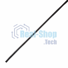 Термоусаживаемая трубка клеевая Rexant 12,0/3,0 мм, (4:1) черная, упаковка 10 шт. по 1 м