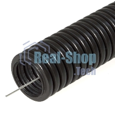 Труба гофрированная ПНД d16мм с протяж. черный (уп. 100 м) Урал Пак ГФ-1100016-100