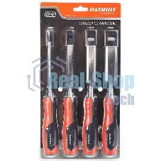 Набор стамесок PATRIOT, CrV, 4 шт: 6, 12, 19, 25мм