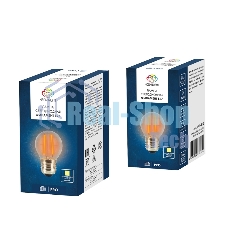 Ретро-лампа Neon-night Filament G45 E27, 2W, 230 В, теплый белый 3000 K