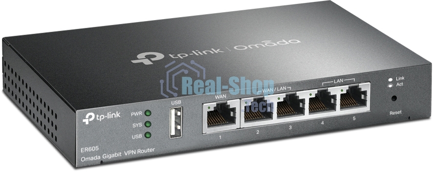 Роутер TP-Link SafeStream ER605 10/100/1000BASE-TX черный