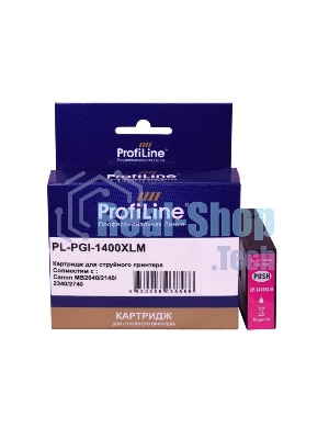 Картридж струйный ProfiLine PL-PGI-1400XLM для принтеров Canon MB2040/MB2140/MB2340/MB2740 с чернилами Magenta