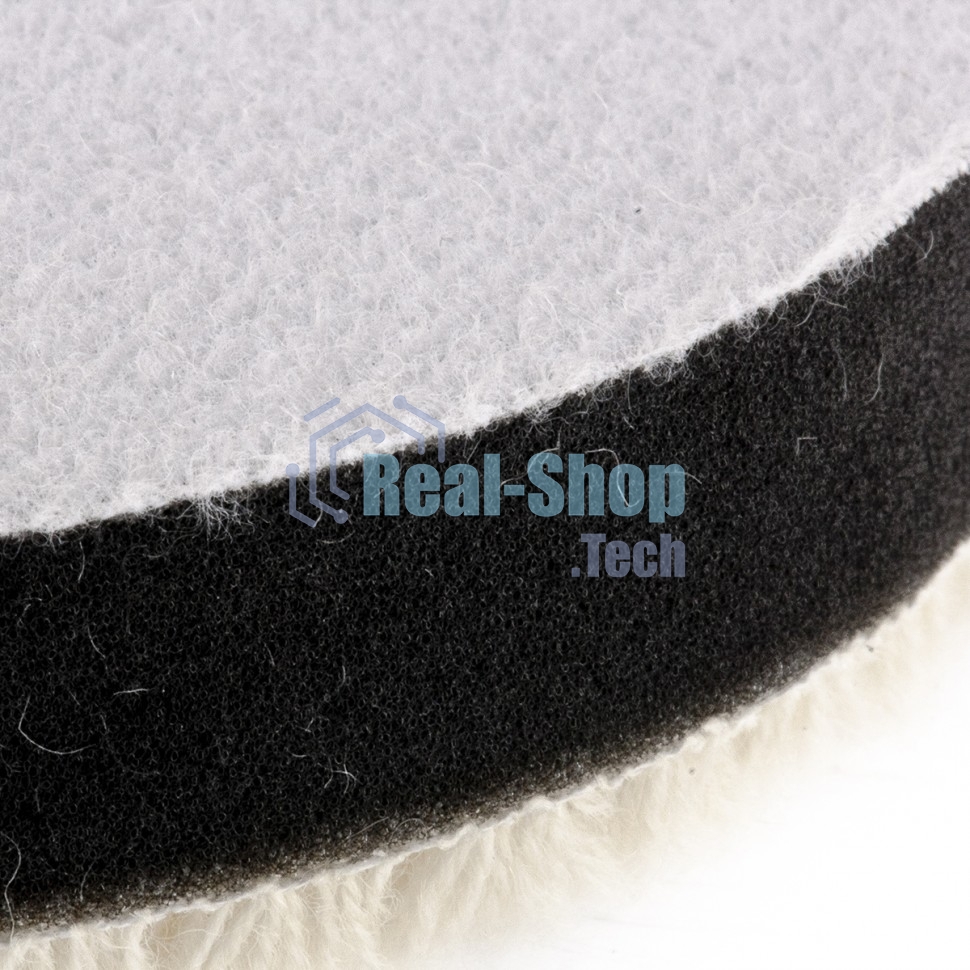 Насадка Matrix полировальная под липучку, 125 мм короткая плетеная шерстяная нить