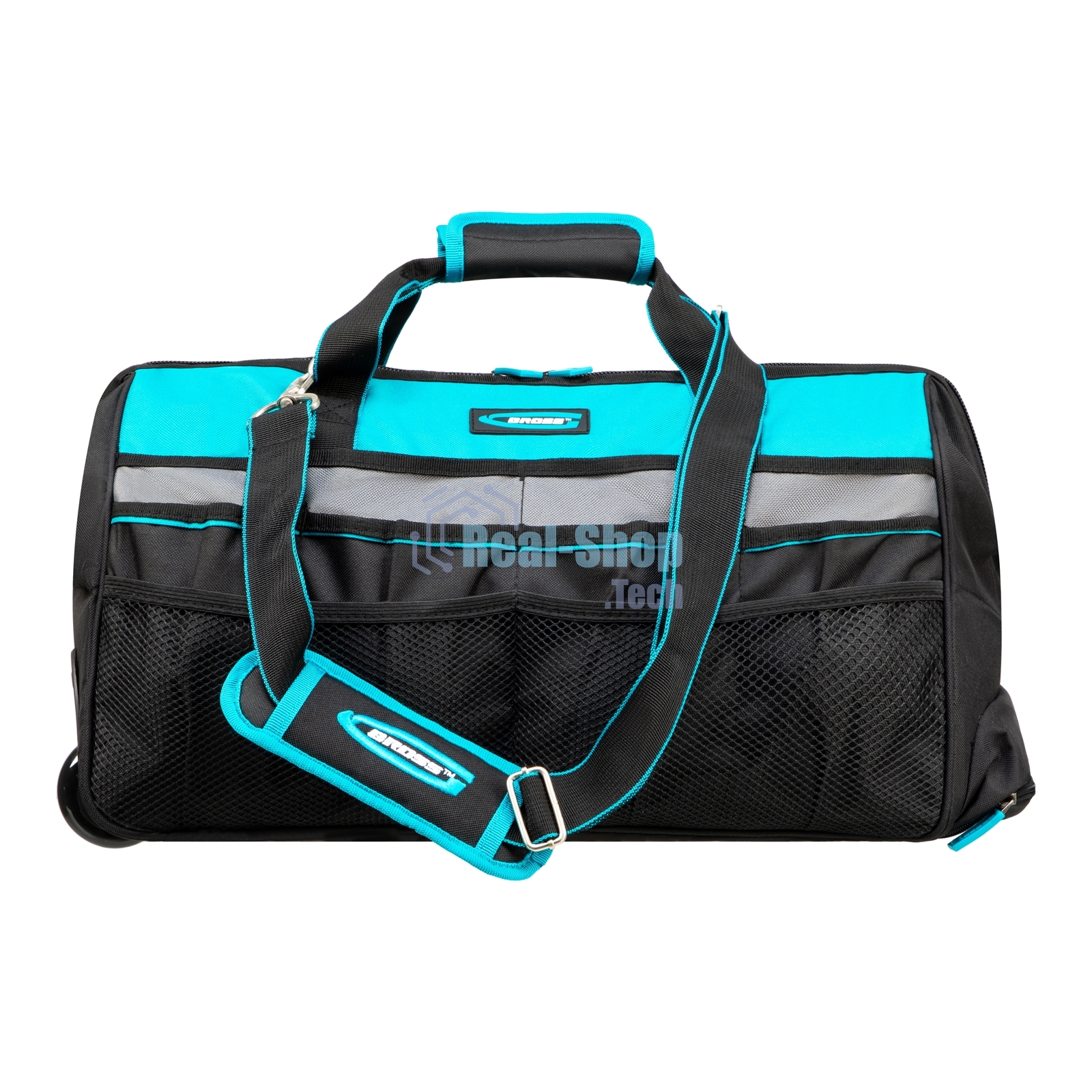 Сумка для инструмента Gross 500х280х290 мм, выдвижная рукоятка, колеса, наплечный ремень