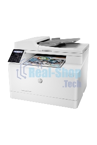 МФУ лазерное HP Color LaserJet Pro M183fw (7KW56A), A4, цветной, печ. до 16 стр/мин., скан. до 15 стр/мин. (ч/б) 8 стр/мин. (цвет), 600 x 600 dpi (печать) 1200x1200dpi (скан.), USB, RJ-45, Wi-Fi, Air Print, Mopria
