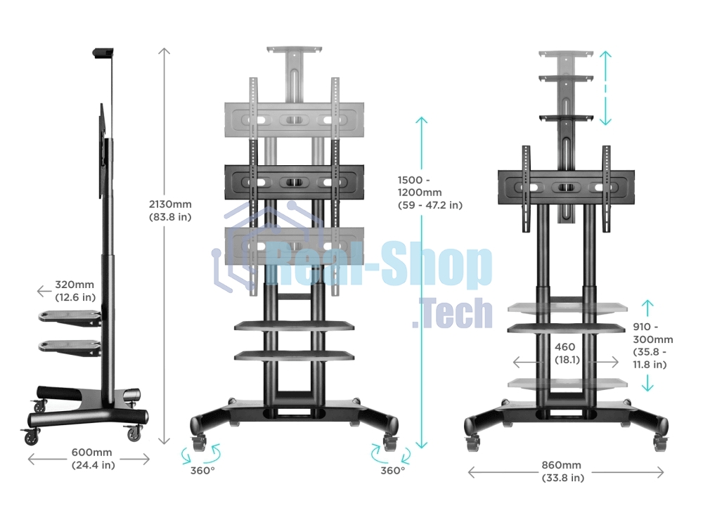 Стойка для телевизора с кронштейном ONKRON TS1552 40