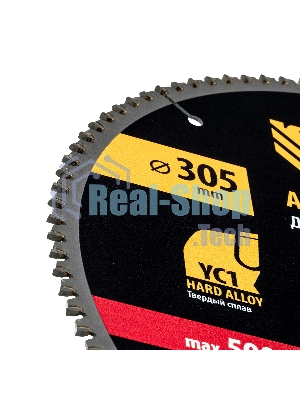 Пильный диск по алюминию Denzel ф305 х 30 мм, 100 зубьев 733807