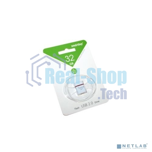 Флешка USB Smartbuy LARA White (SB32GbLARA-W), 32Gb, USB 2.0, R/W 15/5, белый