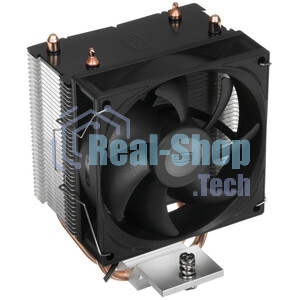 Кулер для процессора PCCooler R200 S115X/1200/1700/AM4/AM5 (TDP 110W, 90мм Non LED Fan, 2 тепловые трубки 6мм, 2200RPM, 28,3dBa)