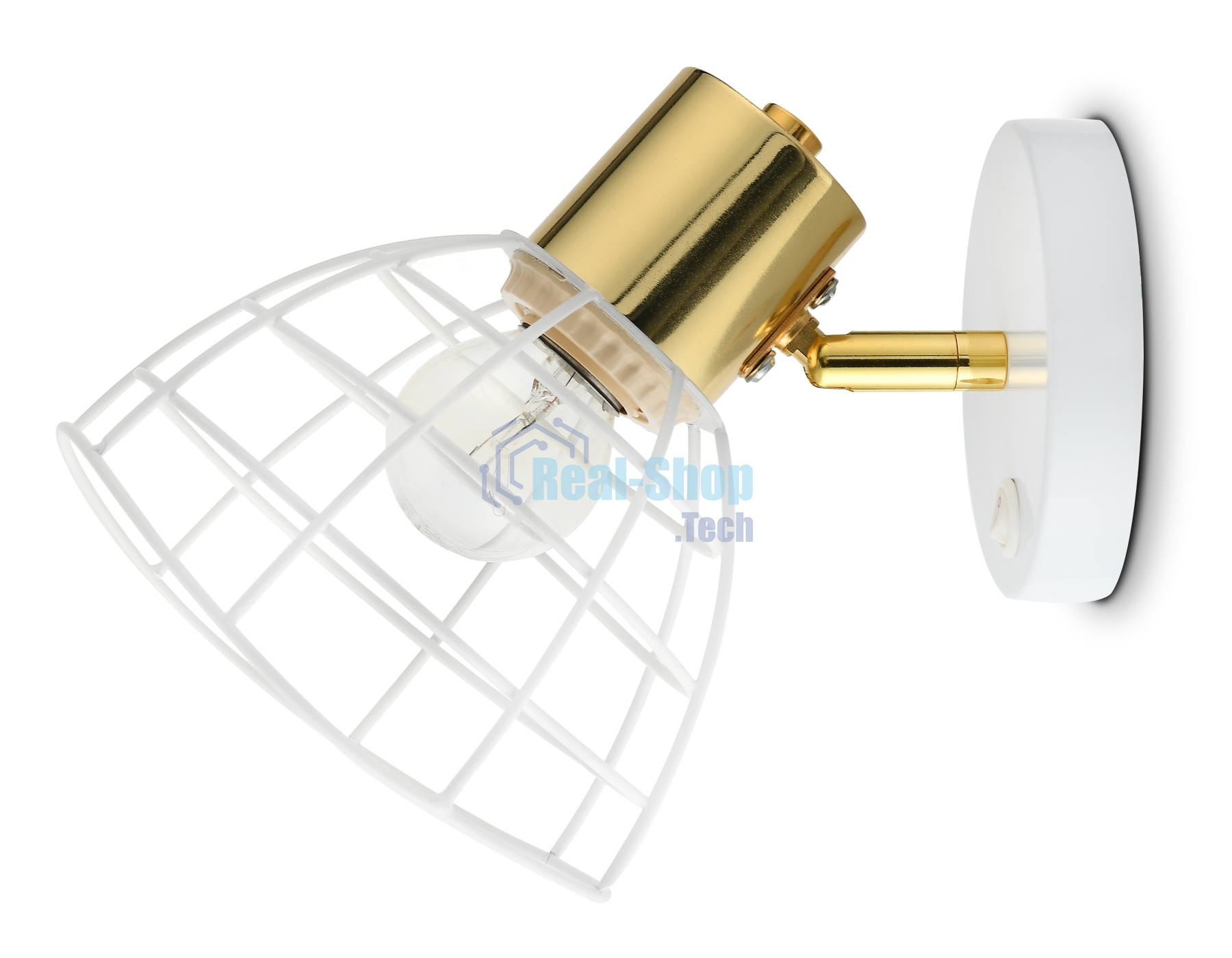 Светильник Ambrella light TR8600 WH/GD белый/золото E27 max 40W 154*145*205