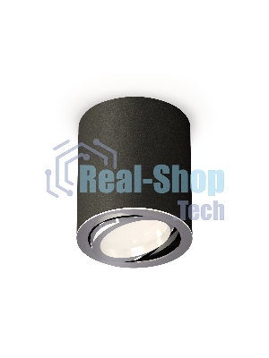 Светильник Ambrella Light XS7422002 SBK/PSL черный песок/серебро полированное MR16 GU5.3 (C7422, N7003)