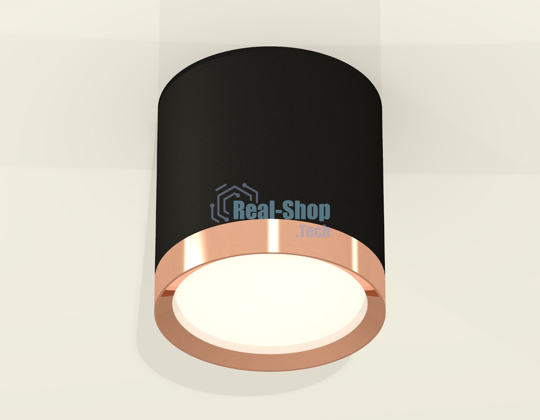 Светильник Ambrella Light XS8142005 SBK/PPG черный песок/золото розовое полированное GX53 (C8142, N8126)