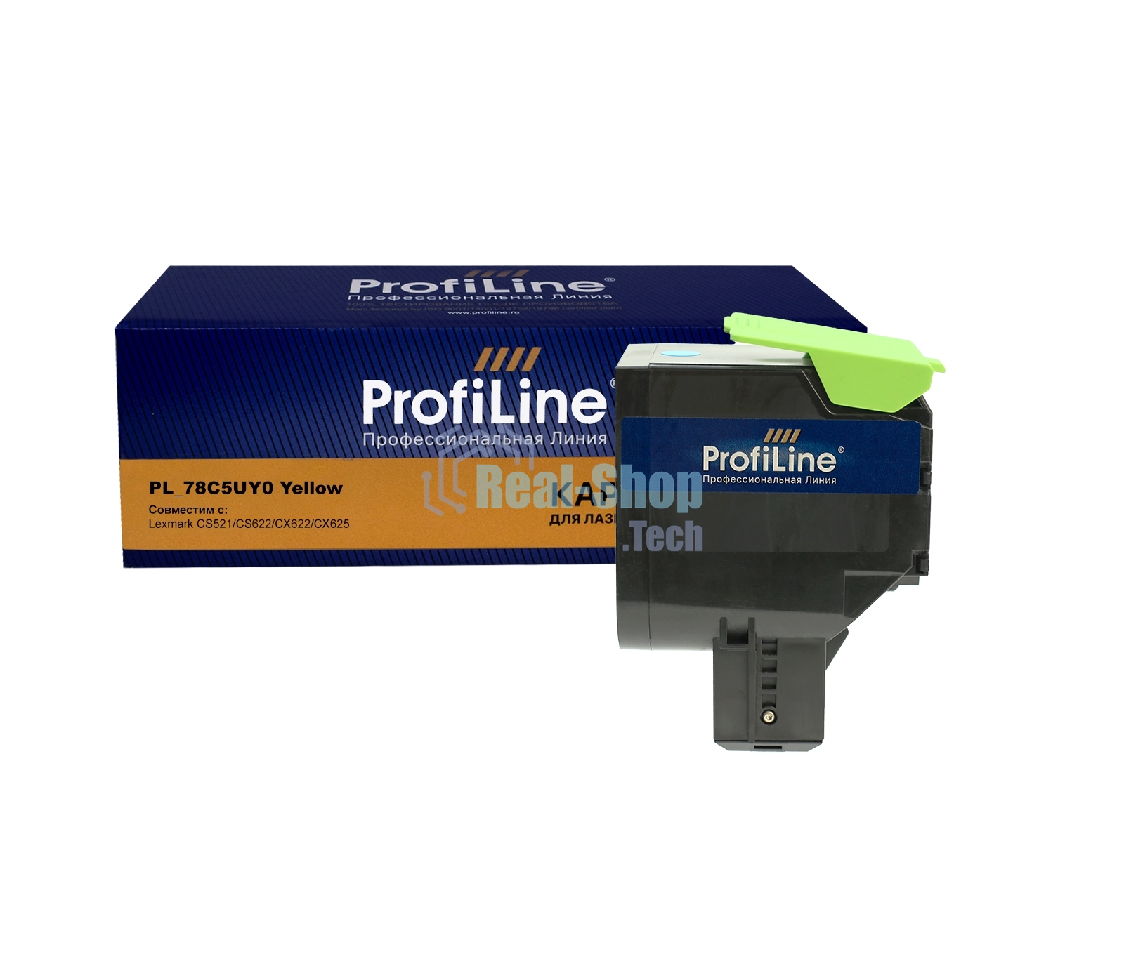 Картридж Profiline PL-78C5UY0 для принтеров Lexmark CS521/CS622/CX622/CX625 Yellow 7000 копий