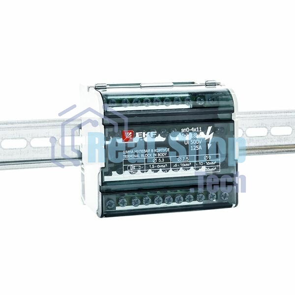 Шина нулевая в корпусе 4х11 EKF sn0-4x11