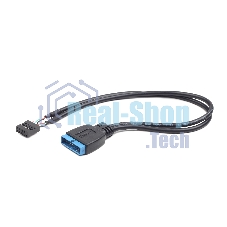 Кабель Cablexpert Внутренний USB2 - USB3 кабель, 9pin/19pin, 0.3m (CC-U3U2-01)