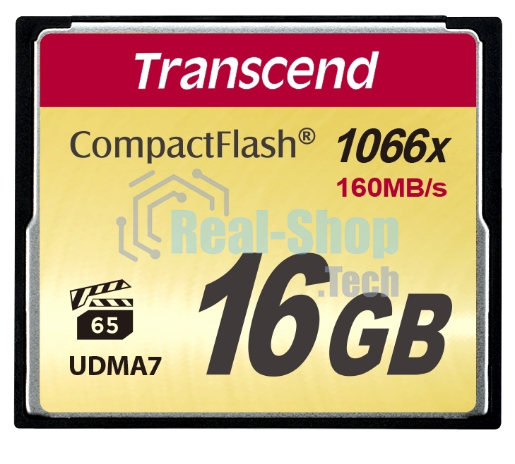 Флеш карта Transcend Ultimate TS16GCF1000/CF (Compact Flash)/16 ГБ/UDMA 7, VPG 65/160 МБ/с
