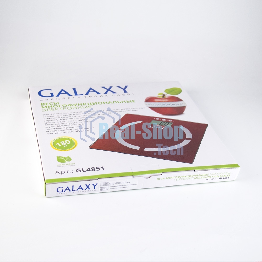 Весы многофункциональные Galaxy GL 4851, красный, электронные, эл. пит. 