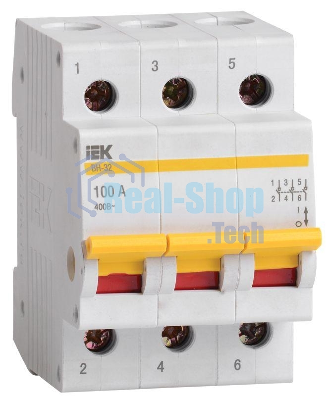 Выключатель нагрузки ВН-32 100А/3П ИЭК MNV10-3-100