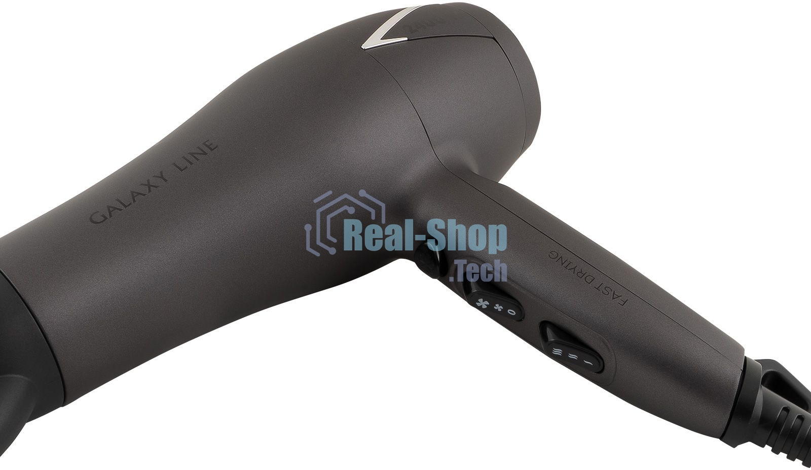 Фен для волос Galaxy Line GL 4341, коричневый, 2400Вт, 2 скорости потока воздуха, 3 температурных режима, функция 