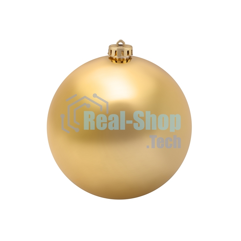 Елочная фигура Шар 20 см, золотой матовый
