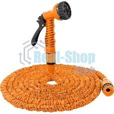 Набор для полива с растягивающимся шлангом 22м Вихрь 73/7/2/26