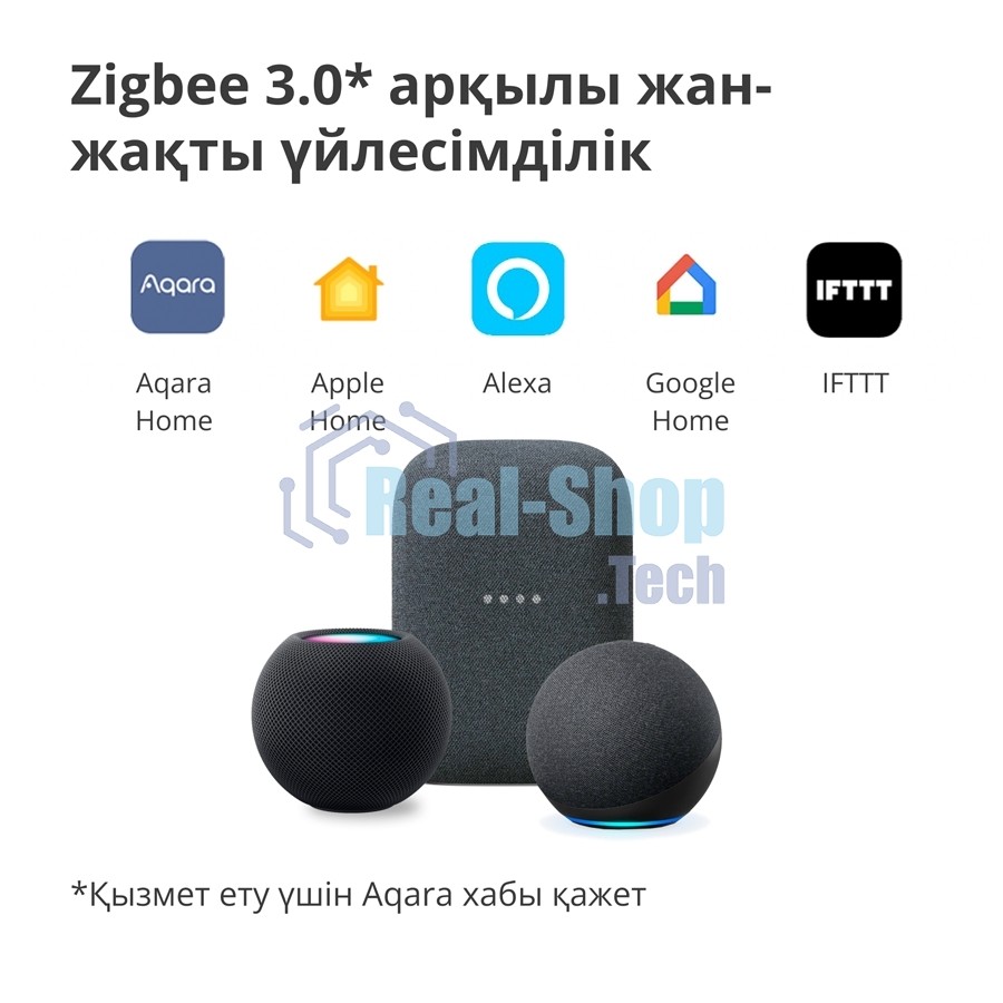 Выключатель умный Aqara Smart wall switch H1 ((with neutral, single rocker) WS-EUK03