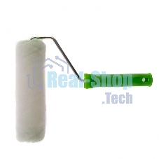 Валик Сибртех Искусственный мех с ручкой, 200 мм,ворс 15 мм, D 48 мм, D руч. 6 мм, полиэстер