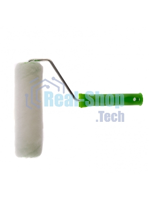 Валик Сибртех Искусственный мех с ручкой, 200 мм,ворс 15 мм, D 48 мм, D руч. 6 мм, полиэстер