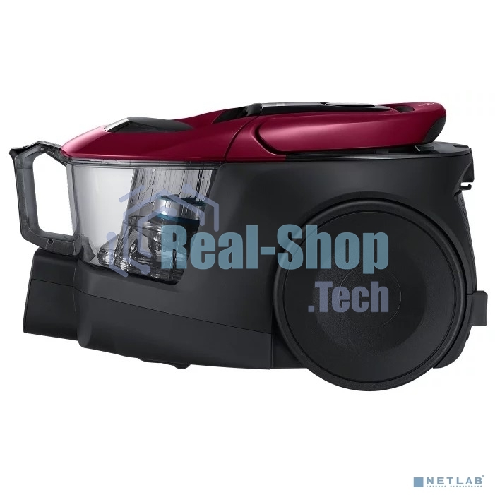 Пылесос Samsung VC18M31A0HP бордовый/черный, 380/1800 Вт, уборка сухая, пылесборник контейнер 2 л