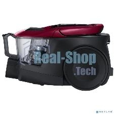 Пылесос Samsung VC18M31A0HP бордовый/черный, 380/1800 Вт, уборка сухая, пылесборник контейнер 2 л