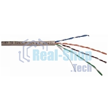 Кабель TWT UTP, серии XS, 4 пары, Кат.5e, PVC, серый, 100 метров