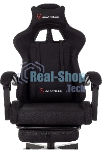Кресло игровое Zombie Shadow черный Neo Black с подголов. крестов. пластик подст. для ног пластик черный