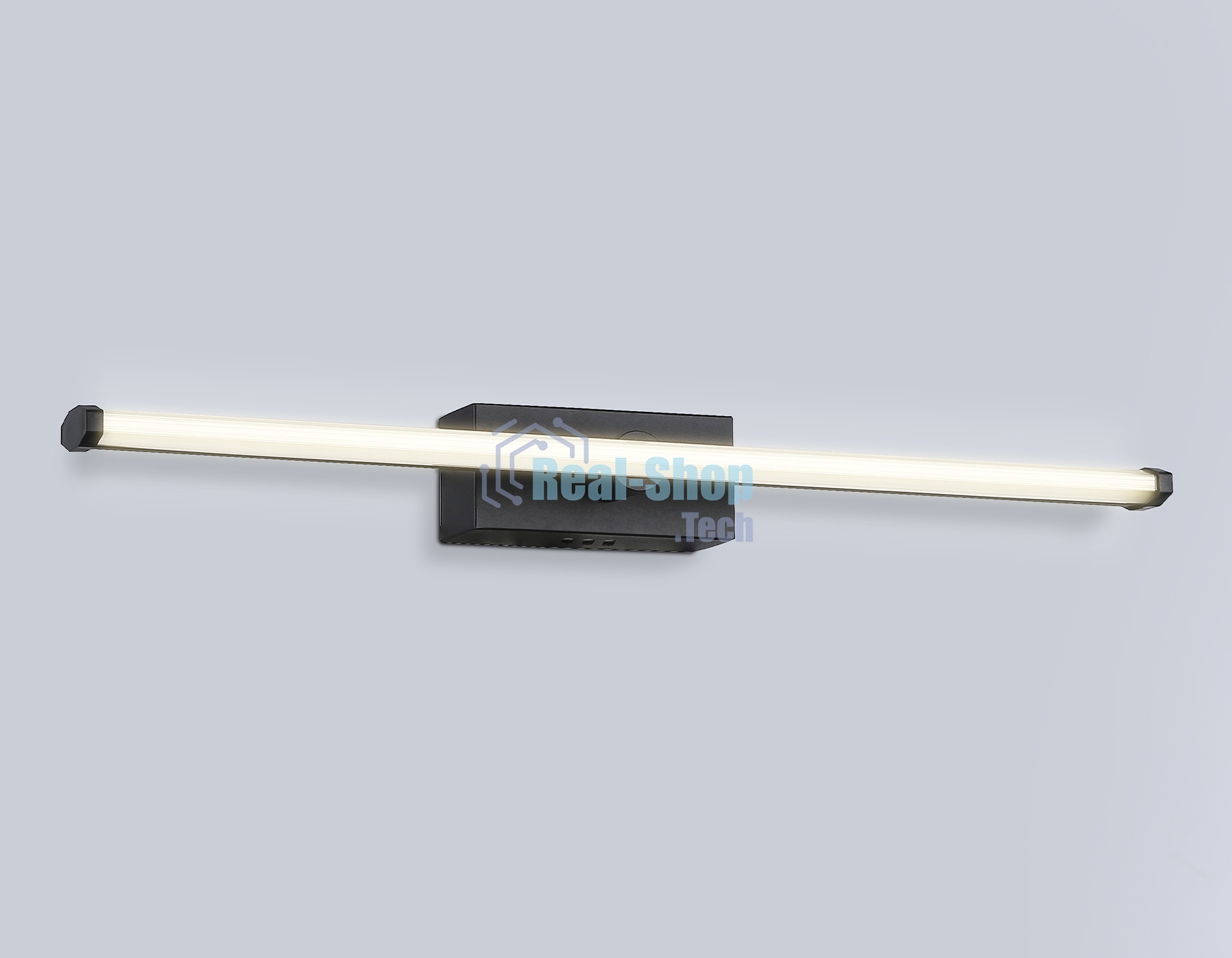 Настенный светодиодный светильник Ambrella light FL6112 BK черный 9W 3000K-6400K 410*40*80
