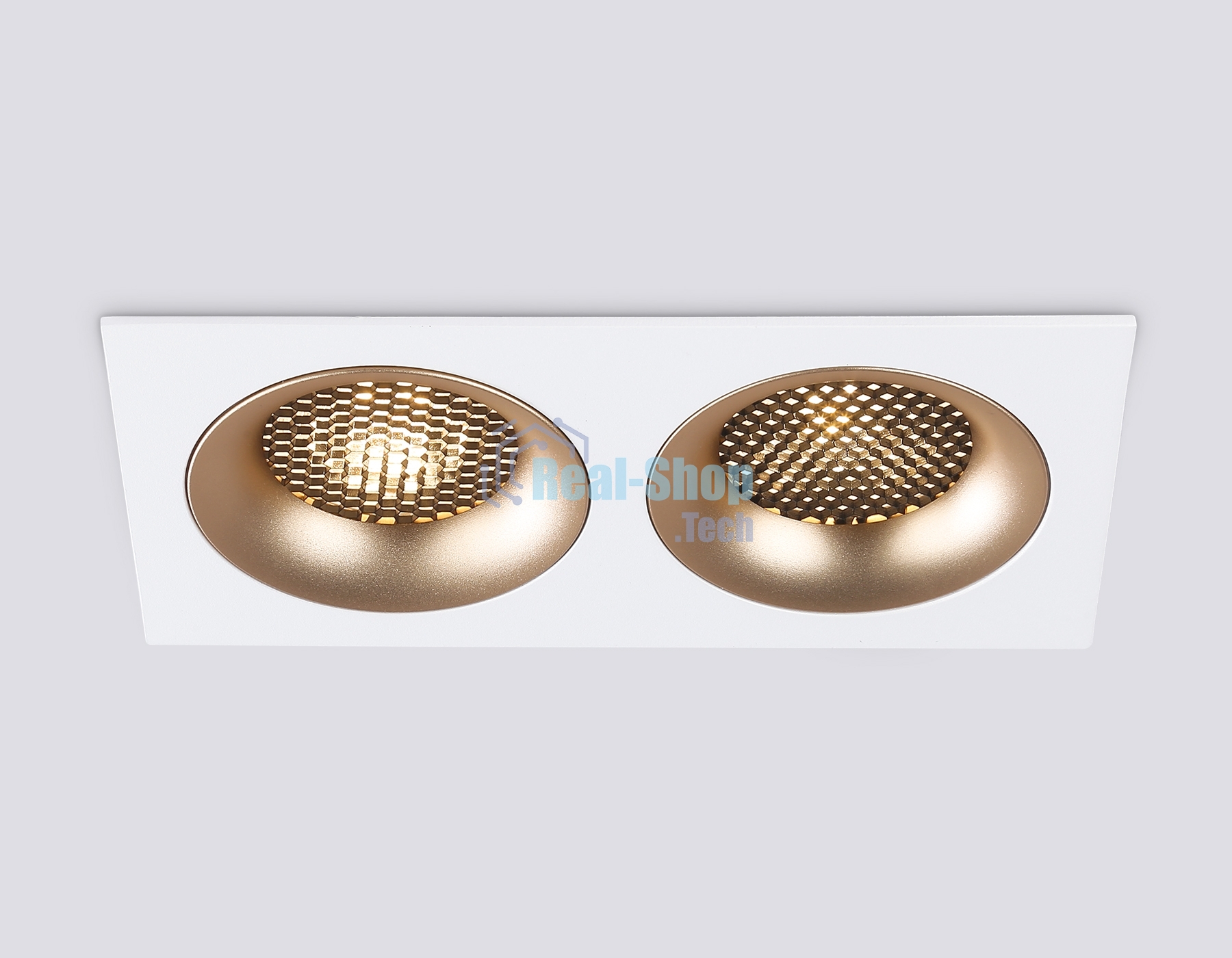 Светильник встраиваемый Ambrella light TN102733/2 WH/GD белый/золото GU5.3 175*92*23