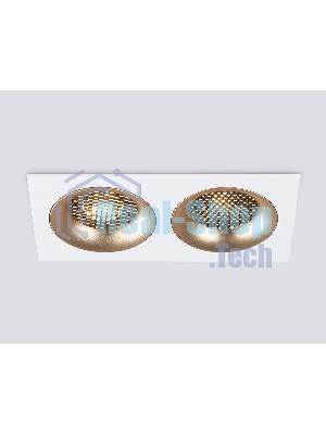 Светильник встраиваемый Ambrella light TN102733/2 WH/GD белый/золото GU5.3 175*92*23