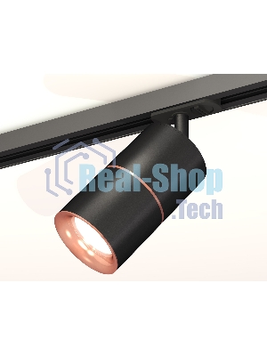 Светильник Ambrella light XT7402041 SBK/PPG черный песок/золото розовое полированное MR16 GU5.3