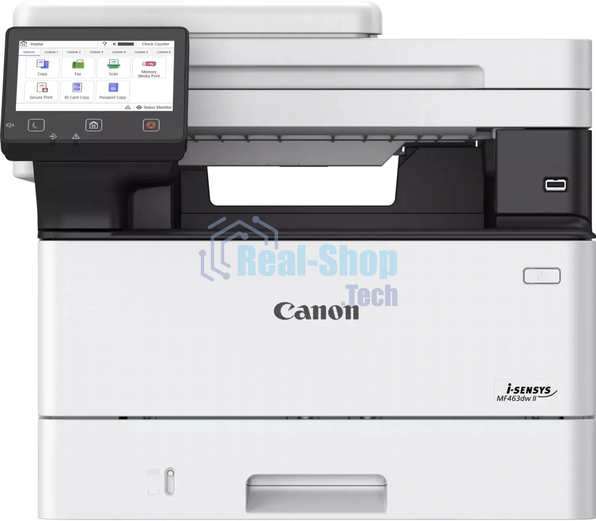 МФУ лазерное Canon I-SENSYS MF463dw II, (7188C008), (A4, 40ppm, 1200dpi print, 600dpi scan, 1200MHz, 1Gb, Duplex, DADF50, 250sheets+100universal tray, PostScript USB, RJ-45, Wi- Fi) (Cart. 070/070H)
