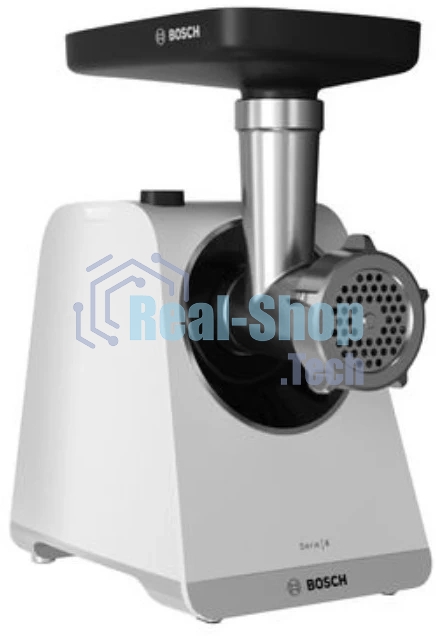 Мясорубка электрическая Bosch MFWS420W белый, 1900 Вт, 2.5 кг/мин, реверс, насадки - 3