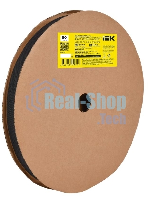 Оплетка кабельная IEK UBS20-PL-3015-050-K02, 30/15мм, 50м, термоусадочная, черная