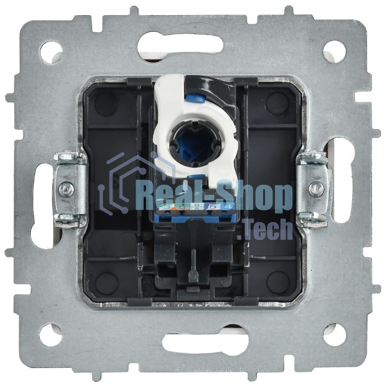 Розетка компьютерная IEK BR-K10-2-K91 СП BRITE РК11-БрАБ RJ45 кат.6 механизм арктич. бел.