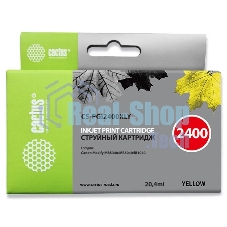Картридж струйный Cactus CS-PGI2400XLY желтый (20.4 мл) для Canon MAXIFY iB4040/МВ5040/МВ5340