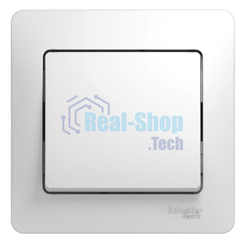 Выключатель 1-кл. СП Glossa 10А IP20 10AX в сборе белый SchE GSL000112