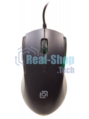 Мышь проводная Oklick 245M черный, 1000 dpi, USB, кнопки - 3