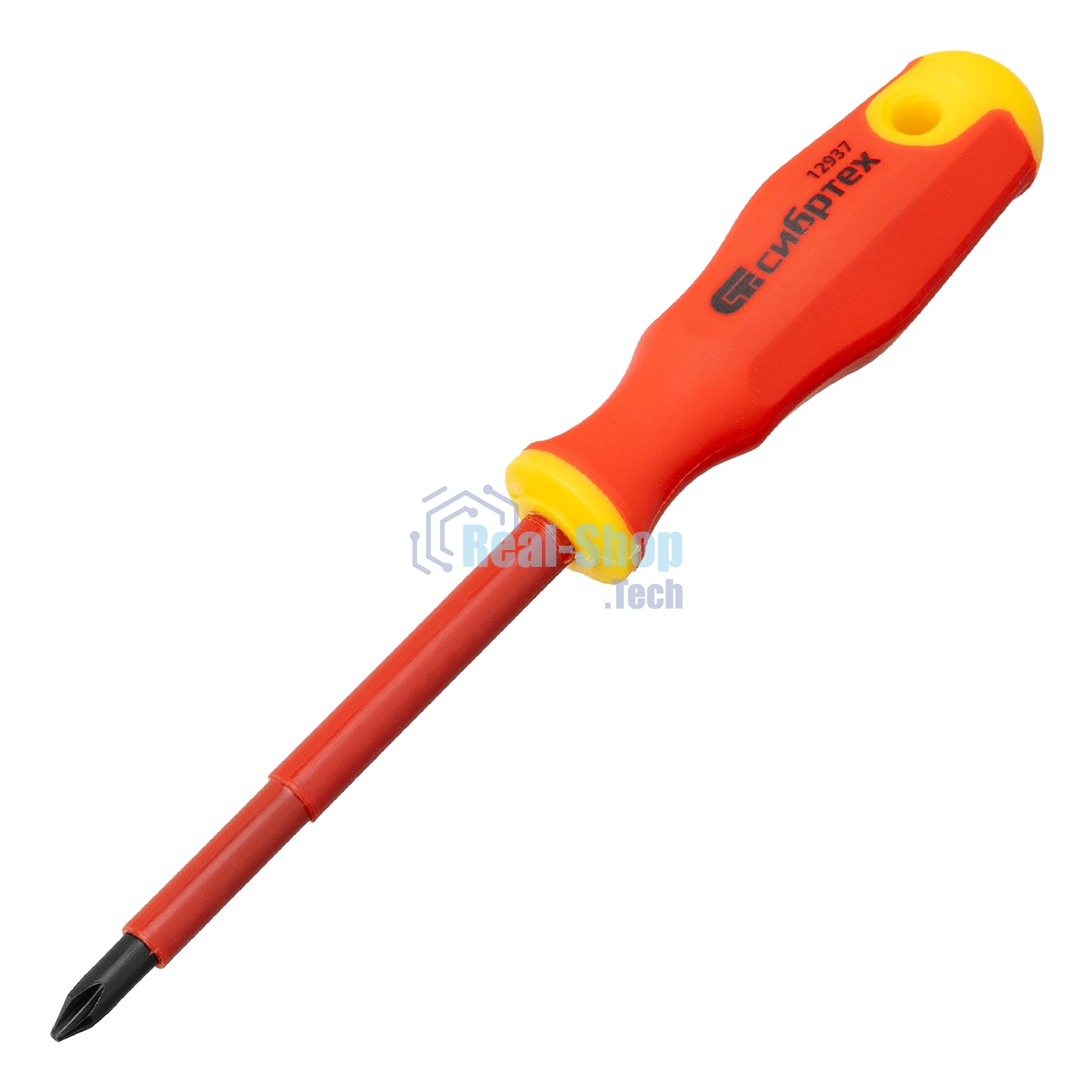 Набор отверток Сибртех диэлектрических до 1000в тестер crv двухкомпонентные рукоятки (5шт.)