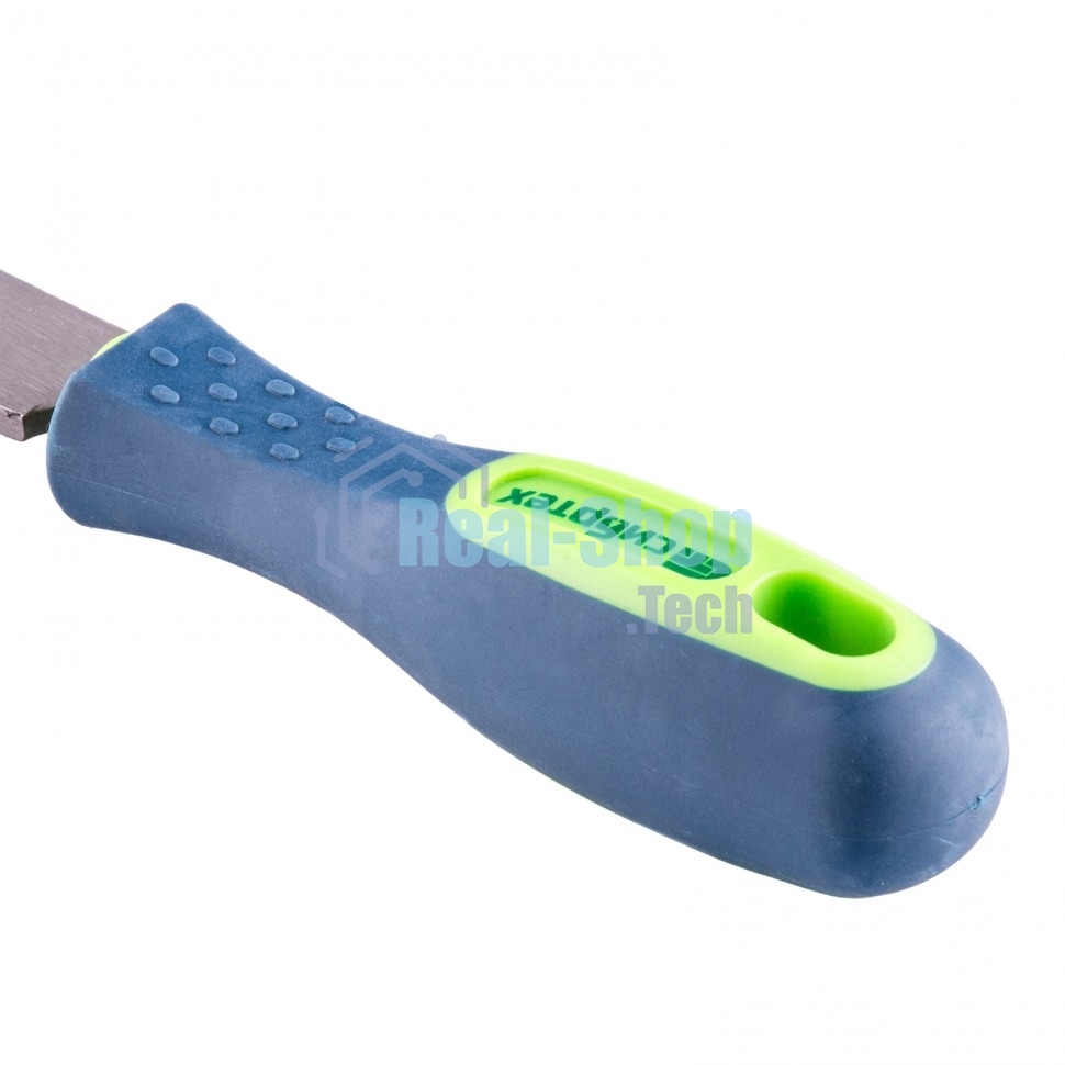 Напильник Сибртех, 200 мм, плоский, двухкомпонентная рукоятка, №2