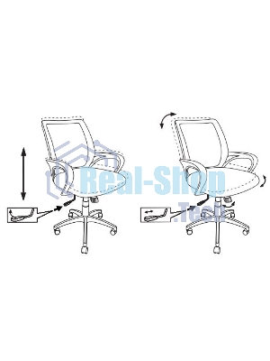 Кресло Бюрократ CH-695N/SL/BLACK черный, сетка, 120 кг, механизм качания