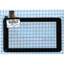 Сенсорное стекло (тачскрин) ZP9020-7, черное
