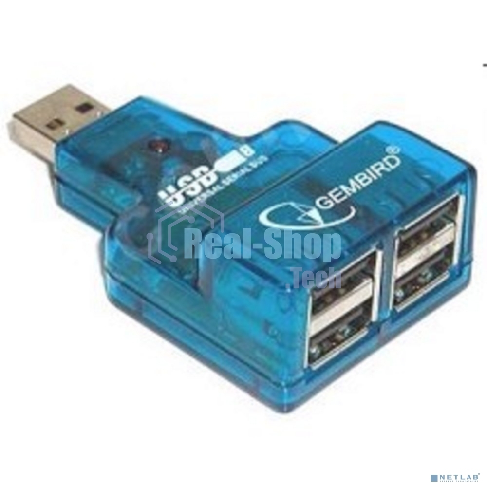 USB-концентратор GEMBIRD HUB USB2.0 Mini 4-port UHB-CN224