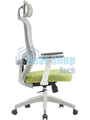 Кресло Cactus CS-GMC515-GYGN серый, сетка, подголовник