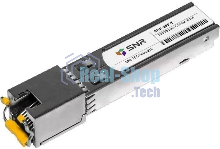 Модуль SNR Оптический модуль SFP-T, 10/100/1000Base-T (1 GbE), UTP, RJ45, up to 100m